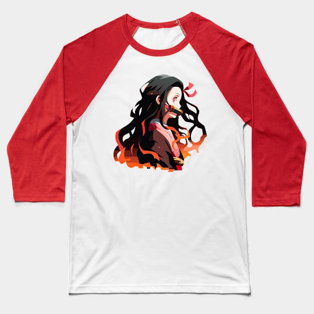 nezuko Baseball T-Shirt by skatermoment